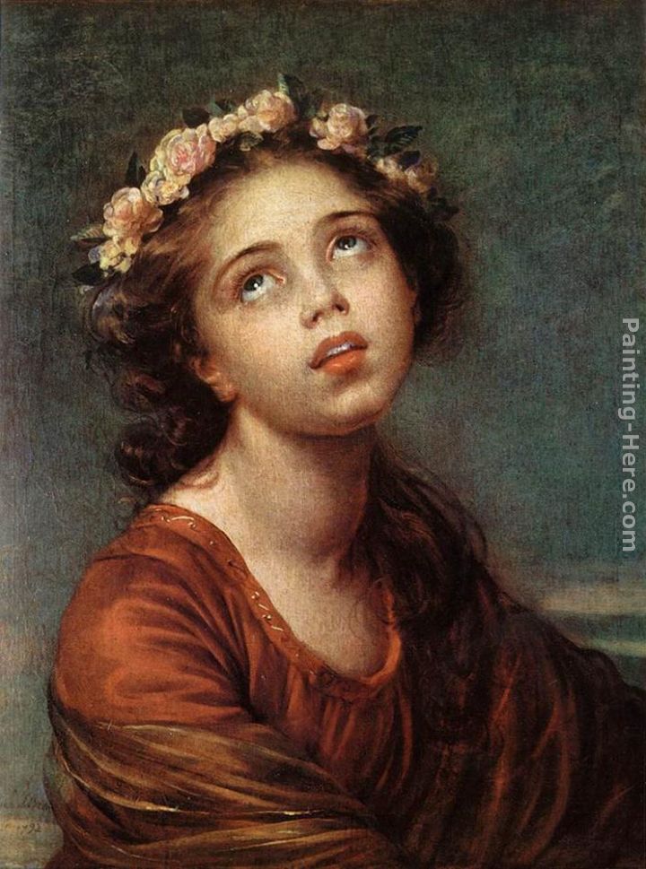The Daughter's Portrait painting - Elisabeth Louise Vigee-Le Brun The Daughter's Portrait art painting